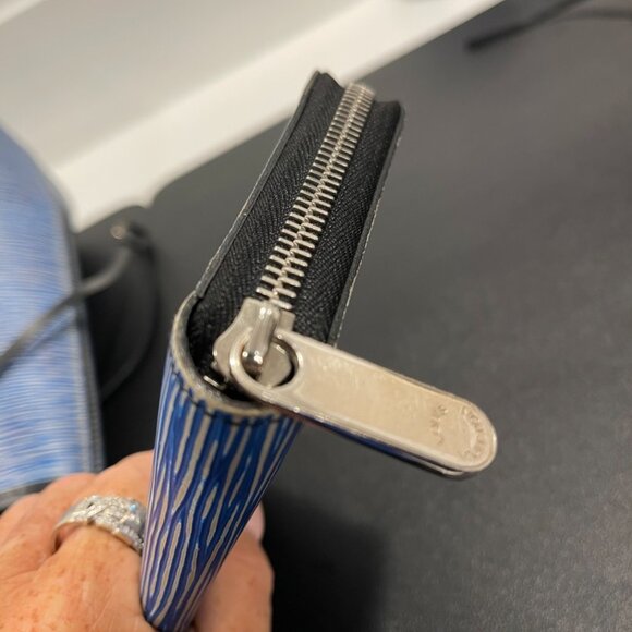 Louis Vuitton Epi Neverfull MM Denim Light w/ Pouch and Matching Wallet (JB1315) - Picture 16 of 16